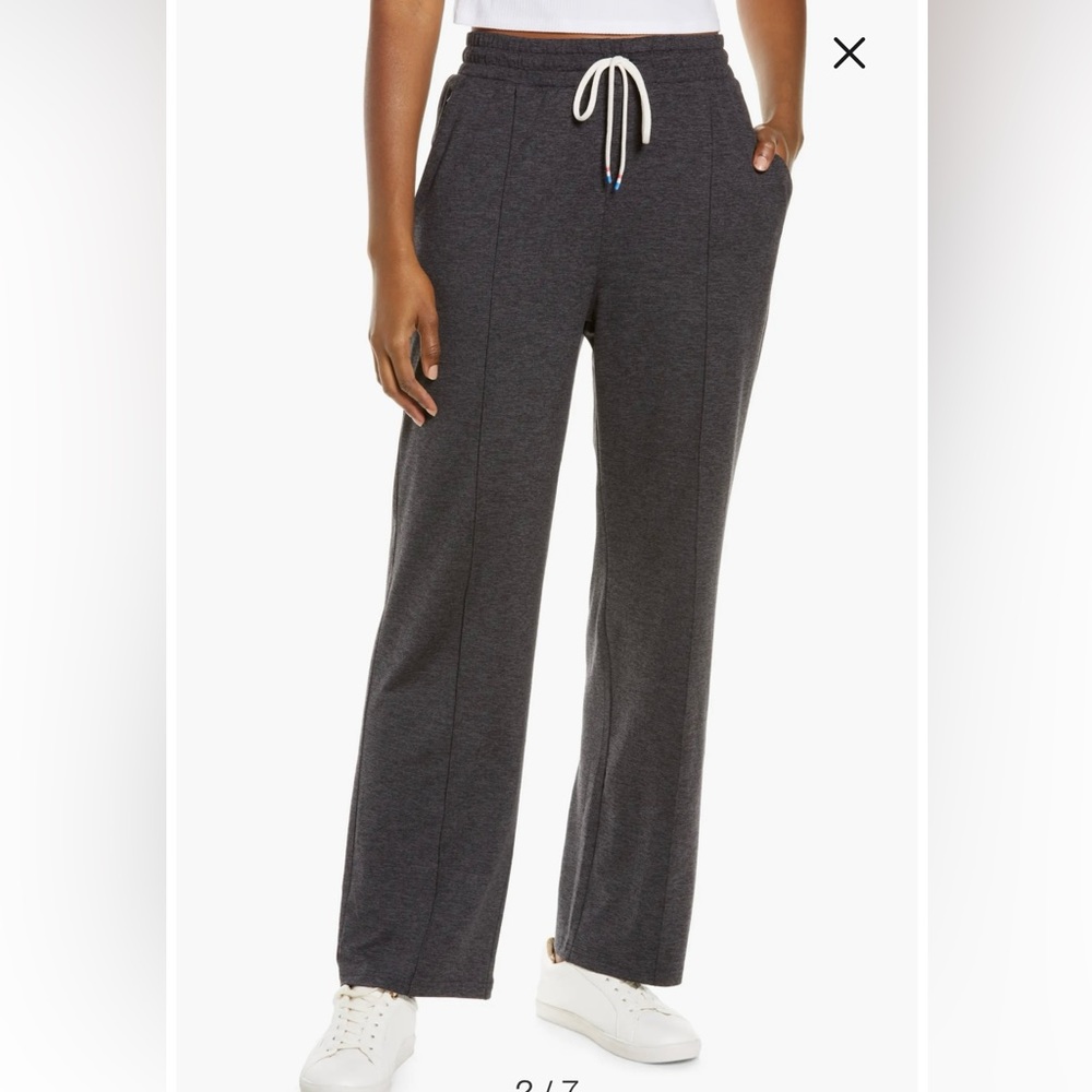 FOURLAPS Straight Leg Sweat Pant Black Heather Large NWT Style 2028 Stratus